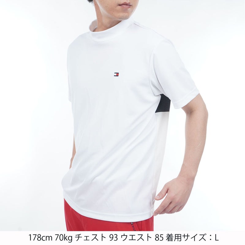 トミー ヒルフィガー ゴルフ TOMMY HILFIGER GOLF メンズ ハイブリッド 半袖モックシャツ THMA605 ホワイト
