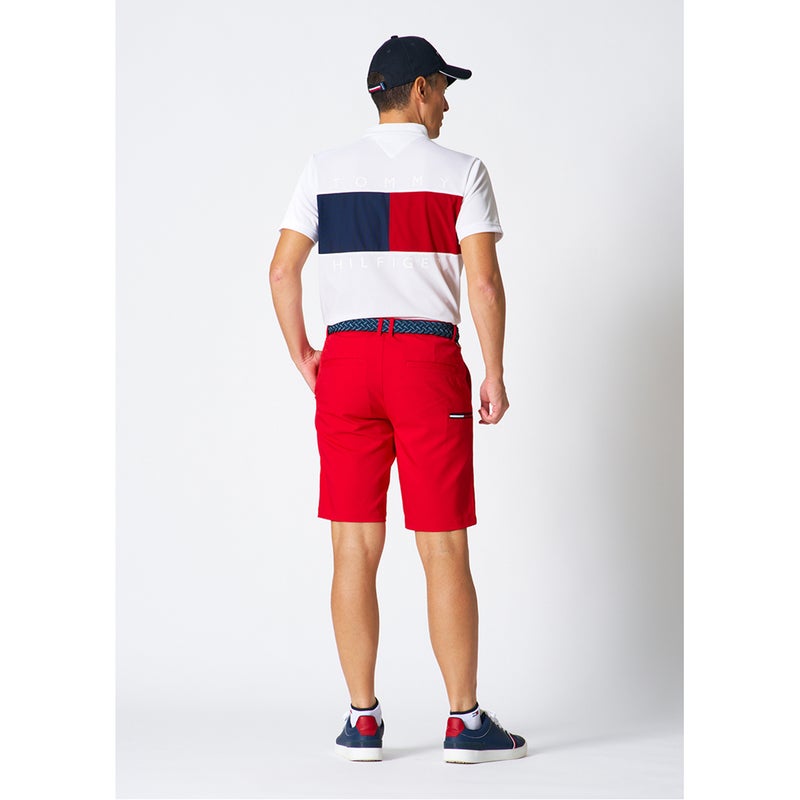 トミー ヒルフィガー ゴルフ TOMMY HILFIGER GOLF メンズ ハイブリッド 半袖モックシャツ THMA605 ホワイト