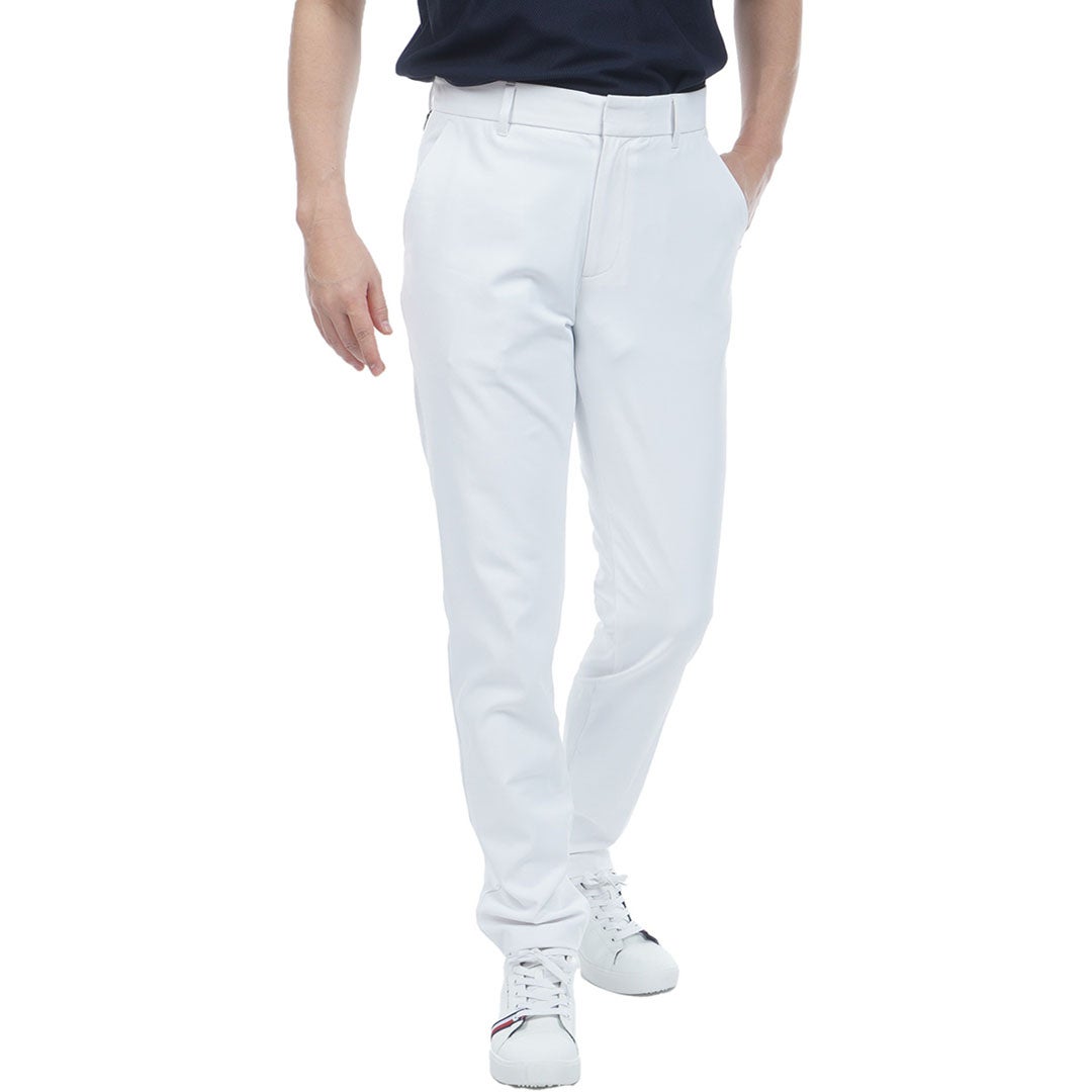 トミー ヒルフィガー ゴルフ TOMMY HILFIGER GOLF メンズ ヒ-トブロッカー テーパードパンツ THMA606 ホワイト