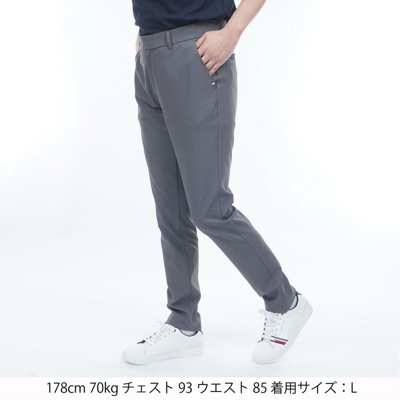 トミー ヒルフィガー ゴルフ TOMMY HILFIGER GOLF メンズ ヒ-トブロッカー テーパードパンツ THMA606 チャコールグレー