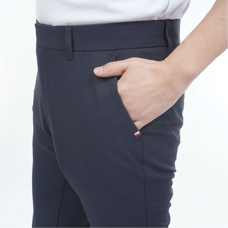 トミー ヒルフィガー ゴルフ TOMMY HILFIGER GOLF メンズ ヒ-トブロッカー テーパードパンツ THMA606 ネイビー
