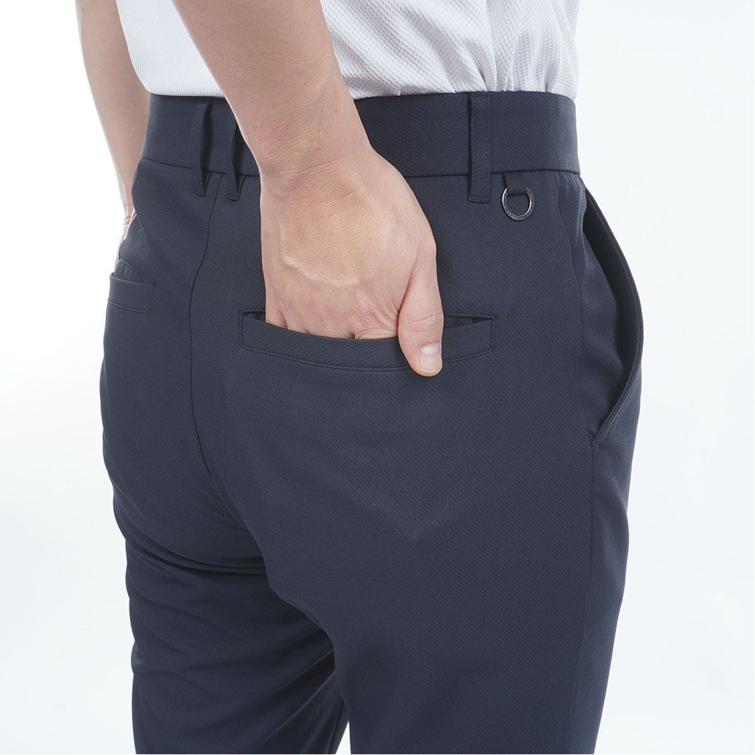 トミー ヒルフィガー ゴルフ TOMMY HILFIGER GOLF メンズ ヒ-トブロッカー テーパードパンツ THMA606 ネイビー