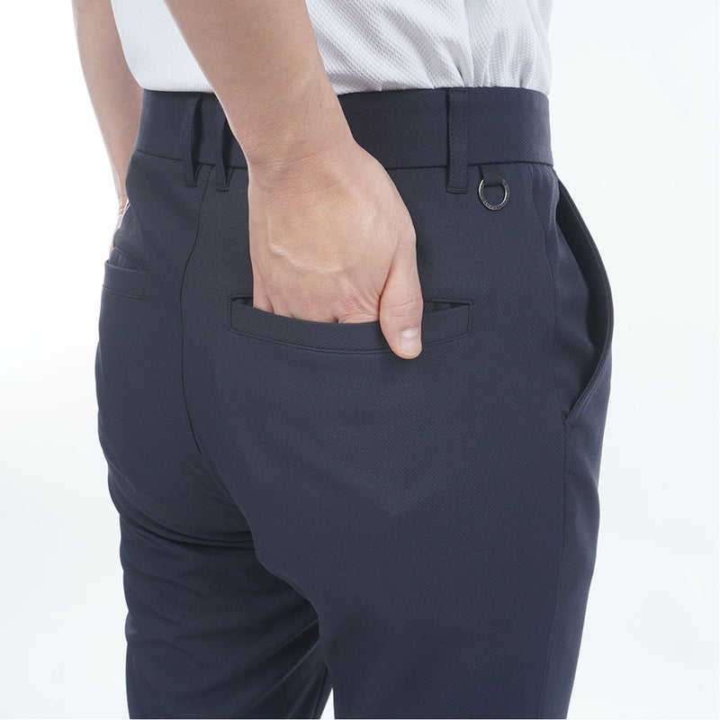 トミー ヒルフィガー ゴルフ TOMMY HILFIGER GOLF メンズ ヒ-トブロッカー テーパードパンツ THMA606 ネイビー