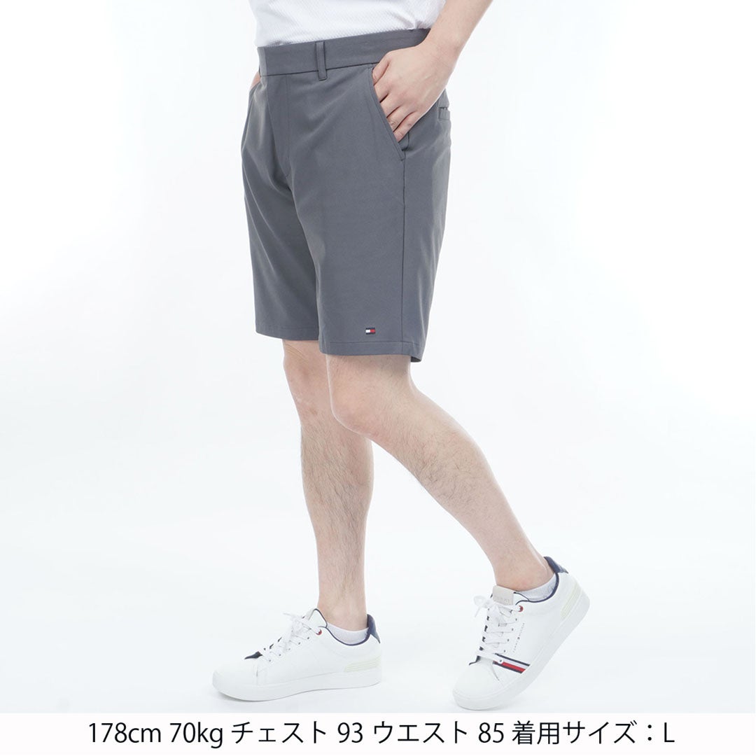 TommyHilfigerGolf トミー ヒルフィガー メンズ ショートパンツ THMA607 チャコールグレー 詳細1