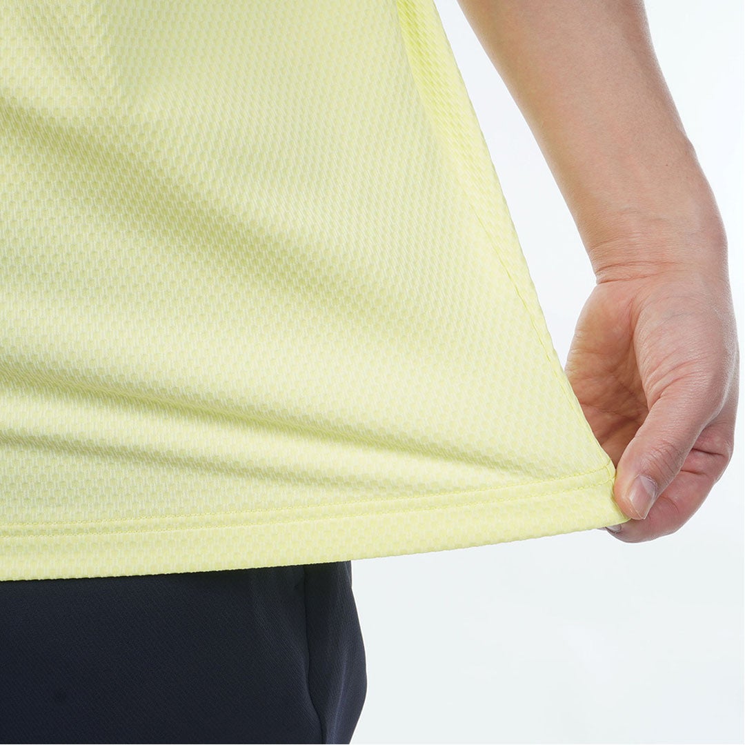 TommyHilfigerGolf トミー ヒルフィガー メンズ ゴルフウェア 半袖モックネックシャツ THMA609 ライムグリーン 詳細5