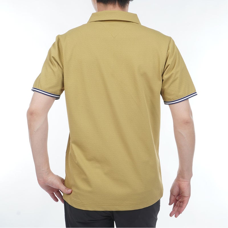 TommyHilfigerGolf トミー ヒルフィガー メンズ ゴルフウェア 半袖ポロシャツ THMA610 キャメル 詳細2