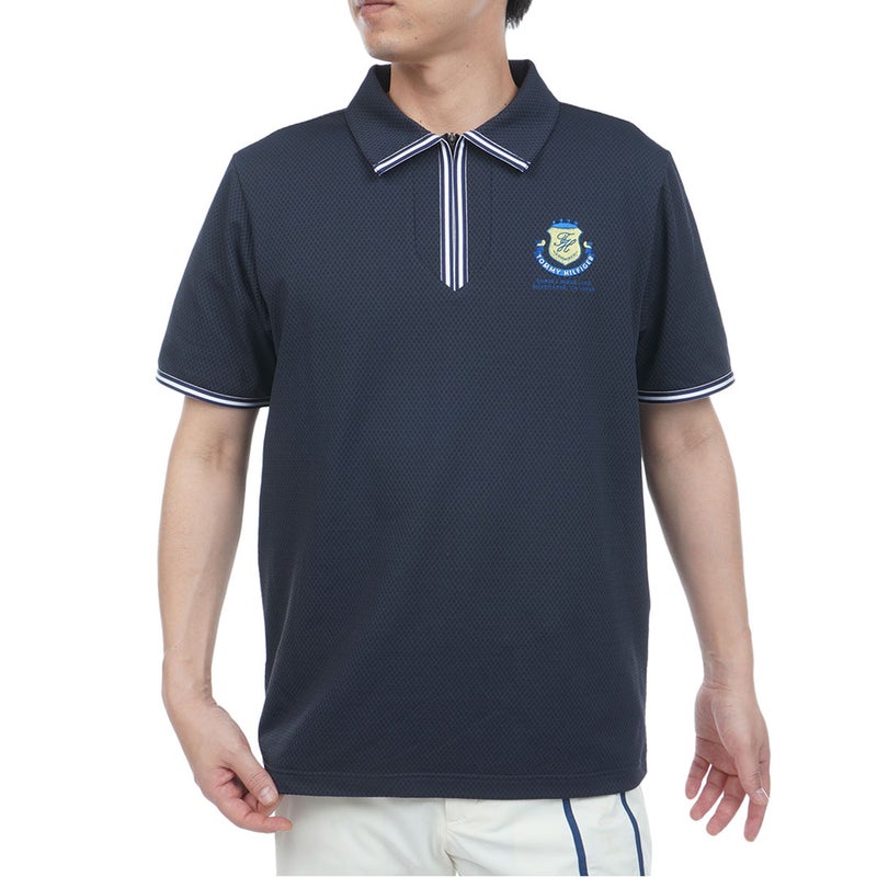 TommyHilfigerGolf トミー ヒルフィガー メンズ ゴルフウェア 半袖ポロシャツ THMA610 ネイビー 