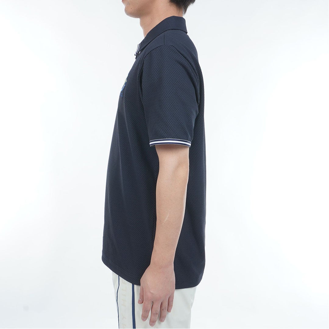 TommyHilfigerGolf トミー ヒルフィガー メンズ ゴルフウェア 半袖ポロシャツ THMA610 ネイビー 詳細2