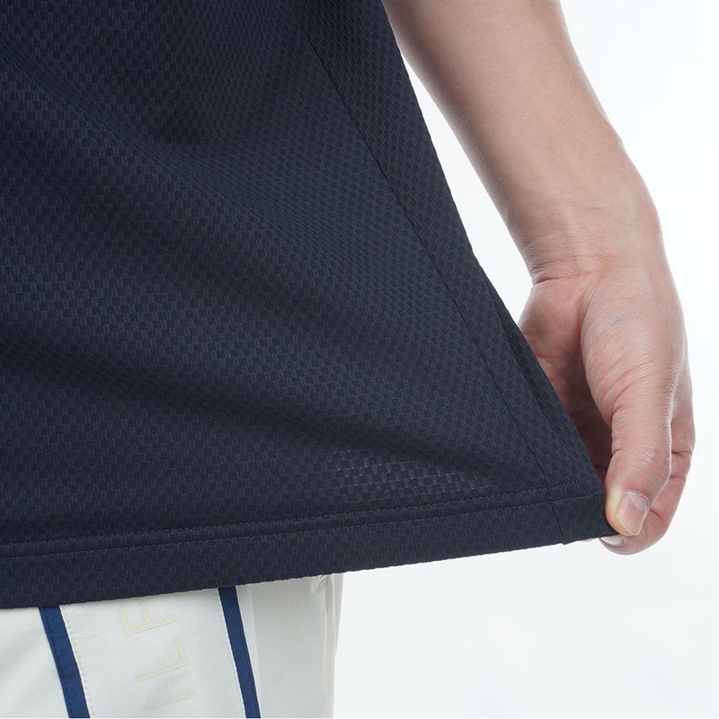 TommyHilfigerGolf トミー ヒルフィガー メンズ ゴルフウェア 半袖ポロシャツ THMA610 ネイビー 詳細5