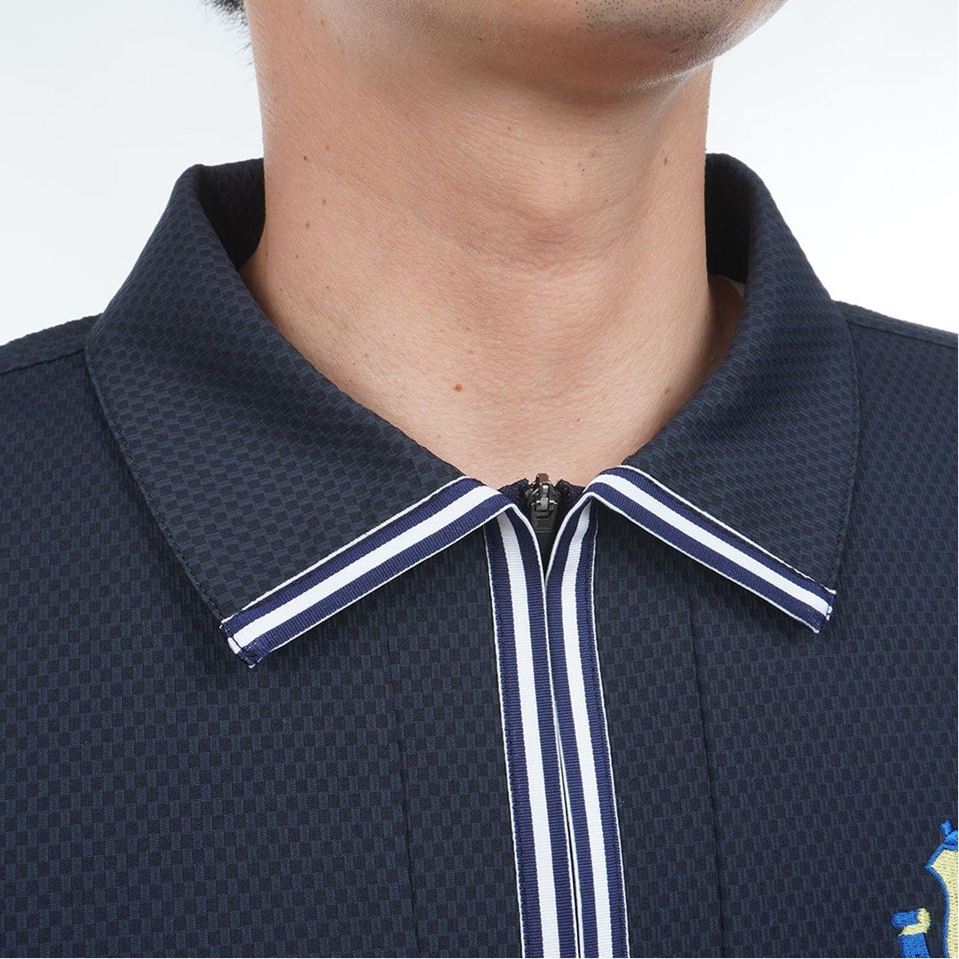 TommyHilfigerGolf トミー ヒルフィガー メンズ ゴルフウェア 半袖ポロシャツ THMA610 ネイビー 詳細6