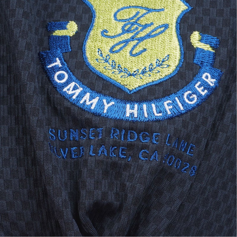 TommyHilfigerGolf トミー ヒルフィガー メンズ ゴルフウェア 半袖ポロシャツ THMA610 ネイビー 詳細7
