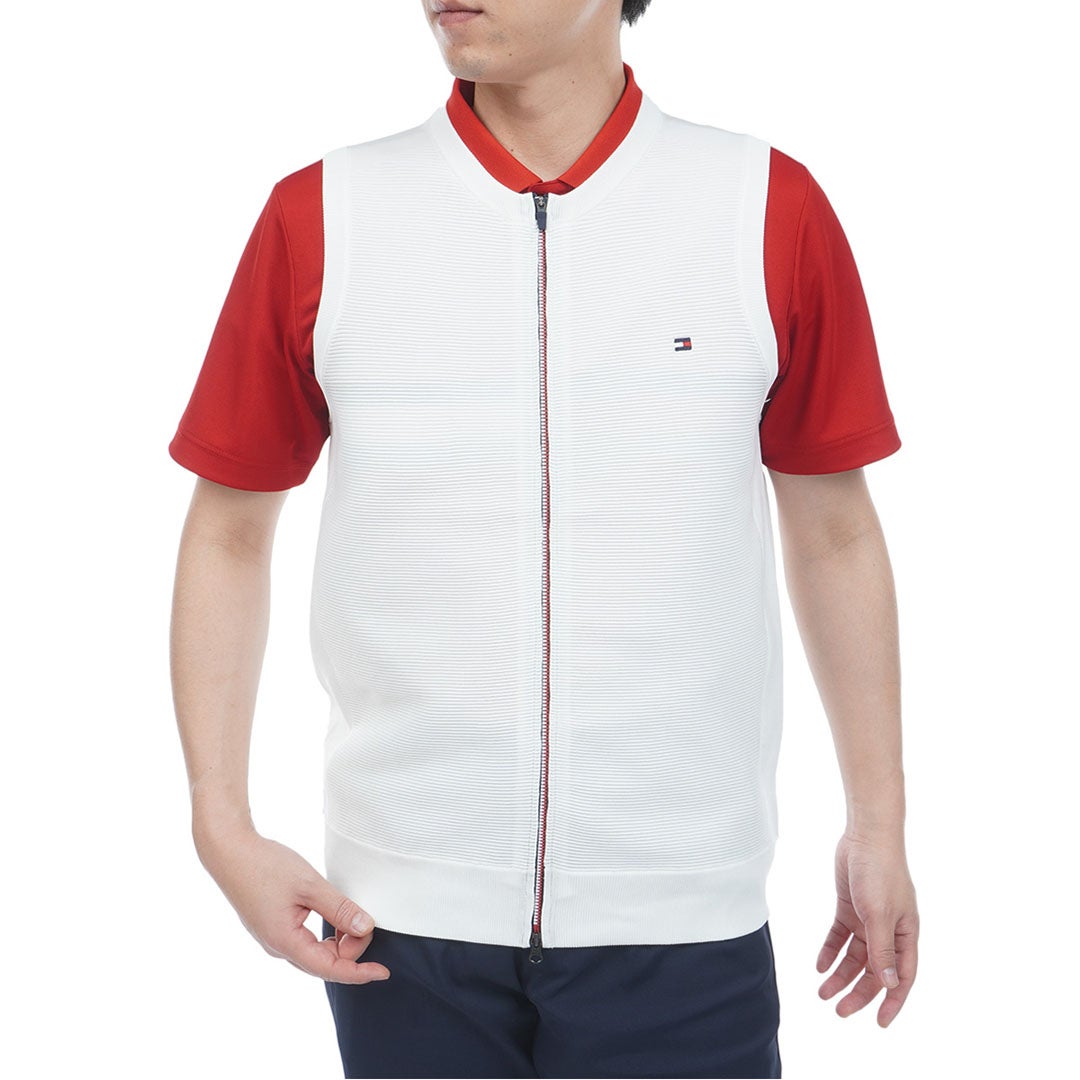 TommyHilfigerGolf トミー ヒルフィガー メンズ ゴルフウェア ベスト THMA611 ホワイト