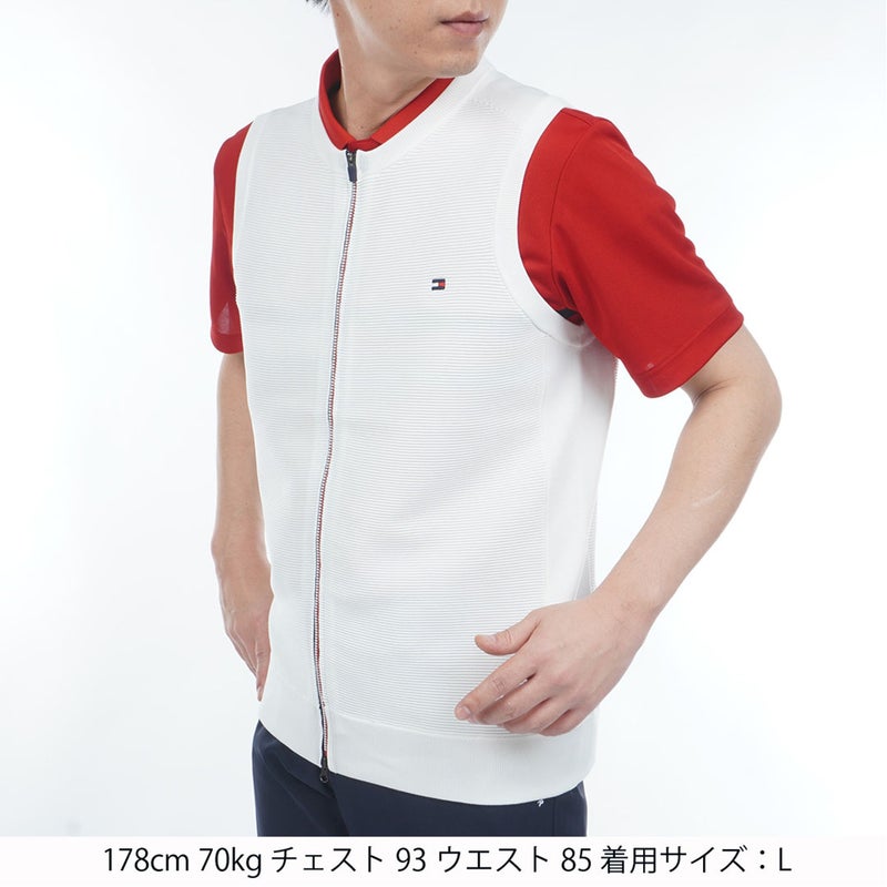 TommyHilfigerGolf トミー ヒルフィガー メンズ ゴルフウェア ベスト THMA611 ホワイト 詳細1