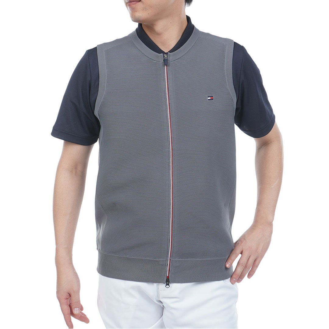 TommyHilfigerGolf トミー ヒルフィガー メンズ ゴルフウェア ベスト THMA611 グレー