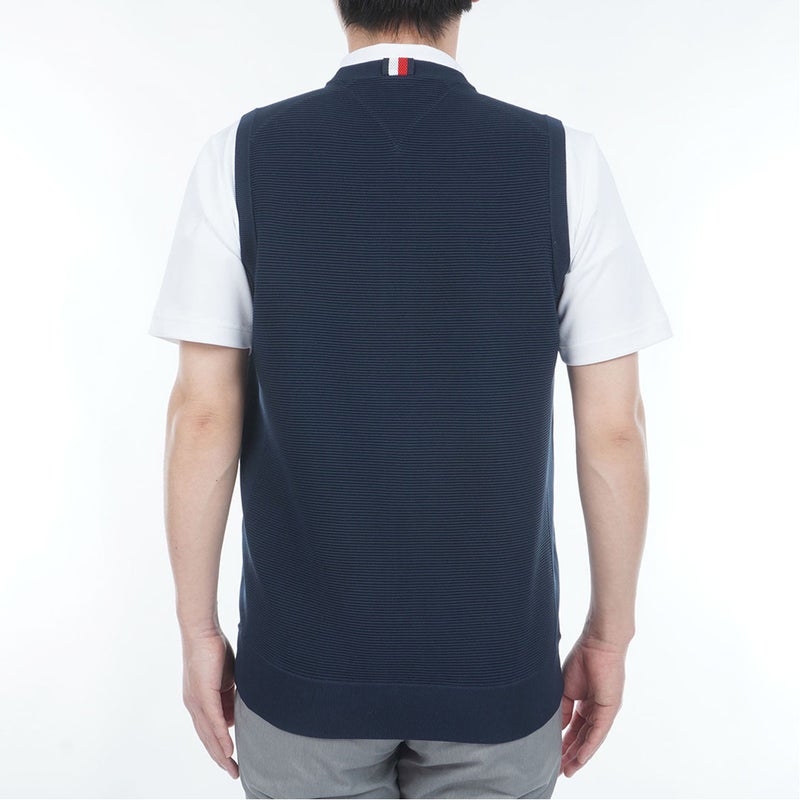 TommyHilfigerGolf トミー ヒルフィガー メンズ ゴルフウェア ベスト THMA611ネイビー  詳細3