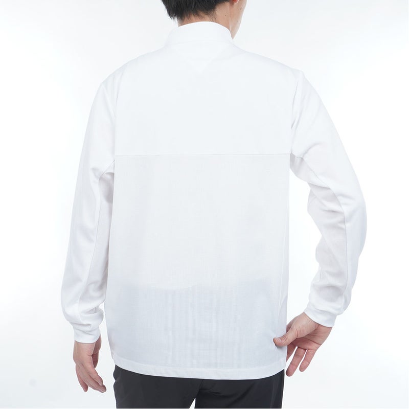 TommyHilfigerGolf トミー ヒルフィガー メンズ ゴルフウェア 長袖シャツ THMA612 ホワイト 詳細2