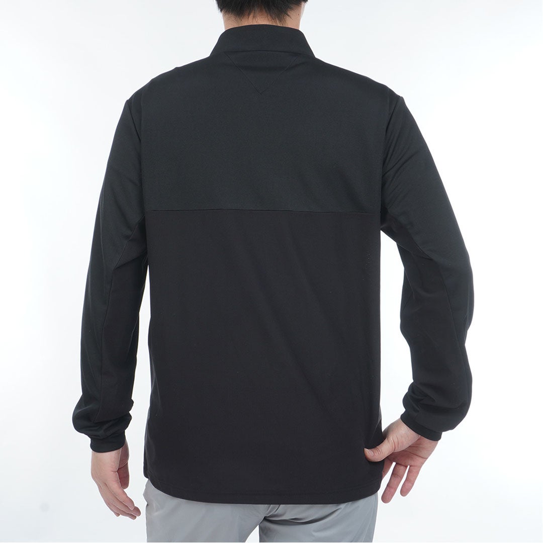 TommyHilfigerGolf トミー ヒルフィガー メンズ ゴルフウェア 長袖シャツ THMA612 ブラック 詳細2