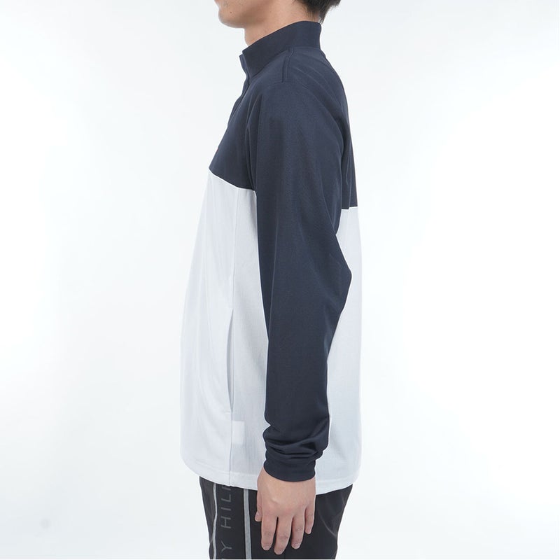 TommyHilfigerGolf トミー ヒルフィガー メンズ ゴルフウェア 長袖シャツ THMA612 ネイビー 詳細2