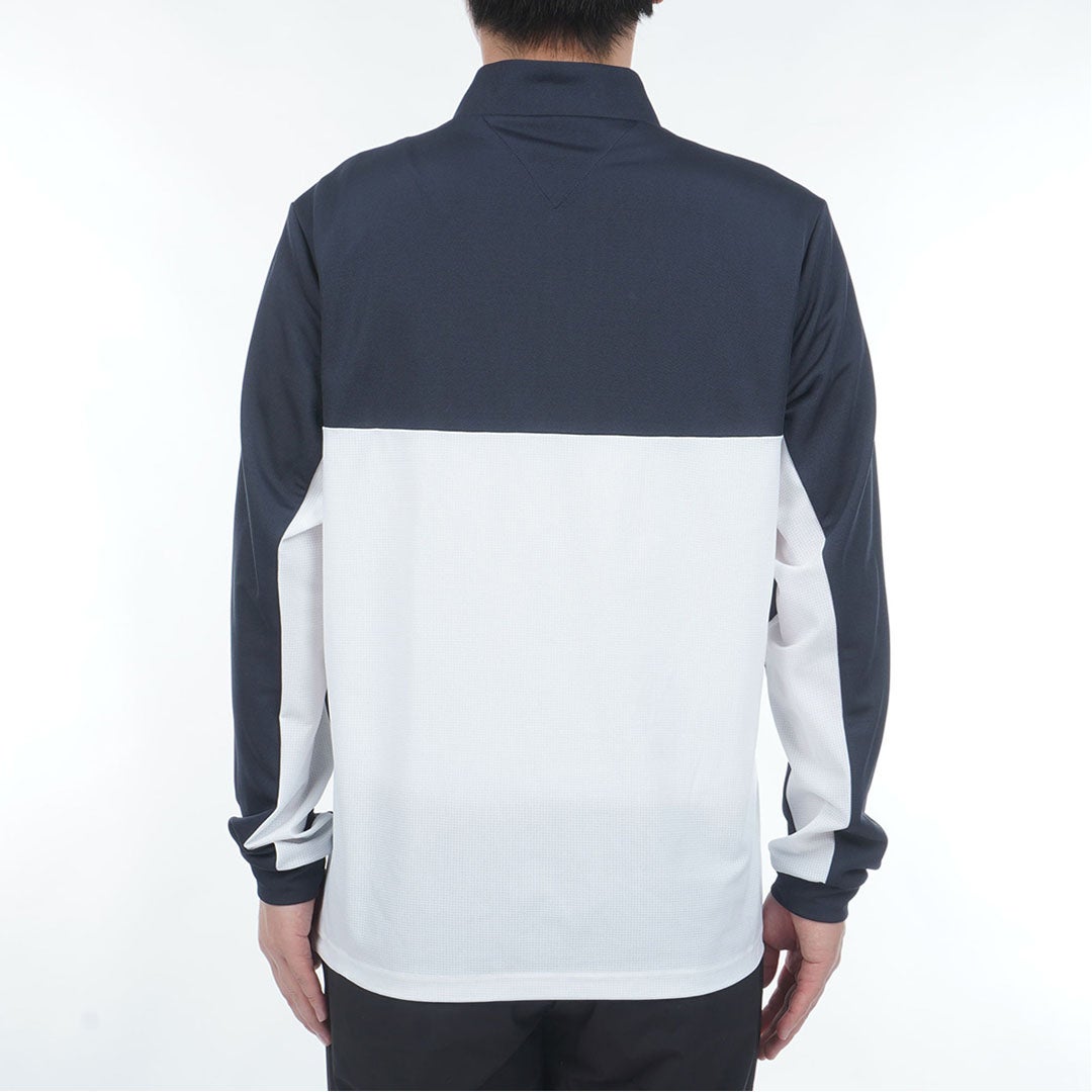TommyHilfigerGolf トミー ヒルフィガー メンズ ゴルフウェア 長袖シャツ THMA612 ネイビー 詳細3
