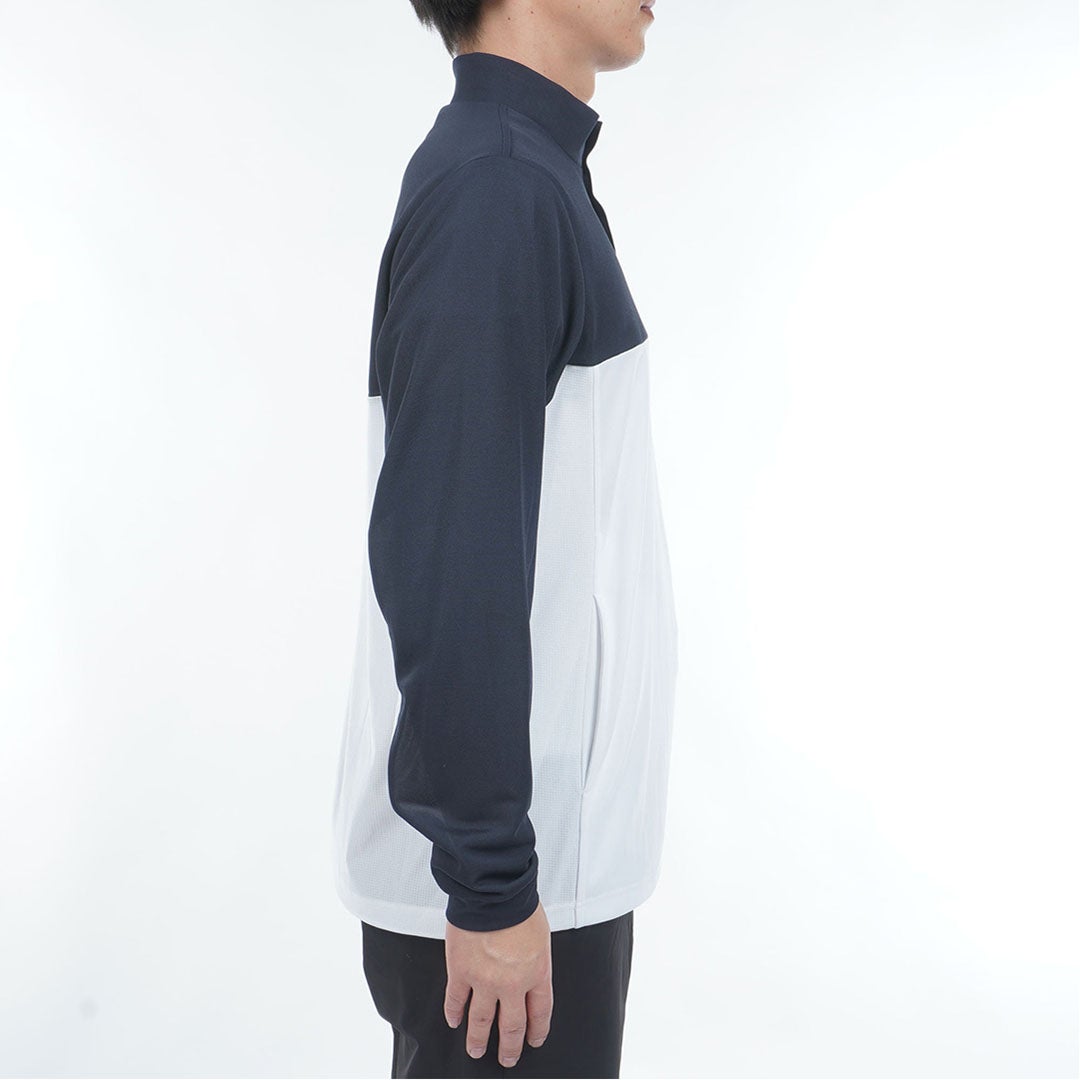 TommyHilfigerGolf トミー ヒルフィガー メンズ ゴルフウェア 長袖シャツ THMA612 ネイビー 詳細4