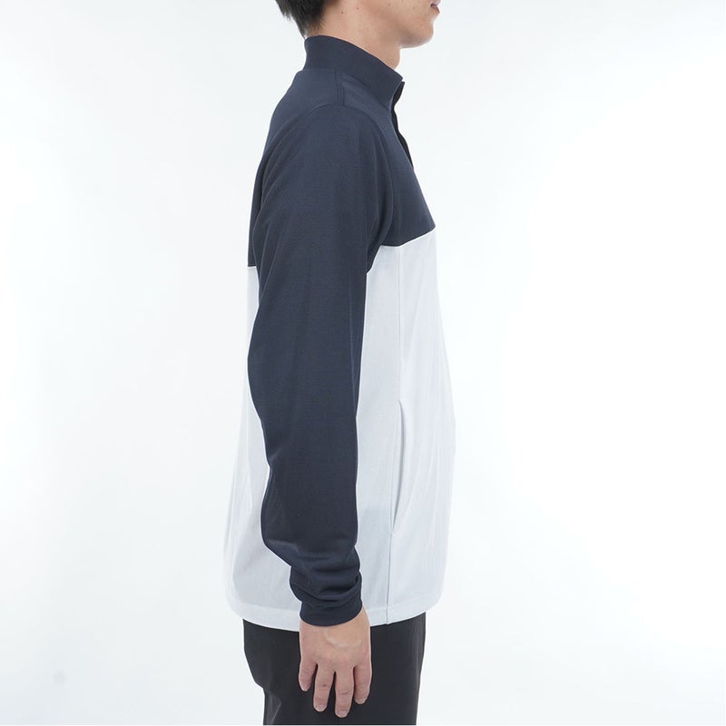 TommyHilfigerGolf トミー ヒルフィガー メンズ ゴルフウェア 長袖シャツ THMA612 ネイビー 詳細4