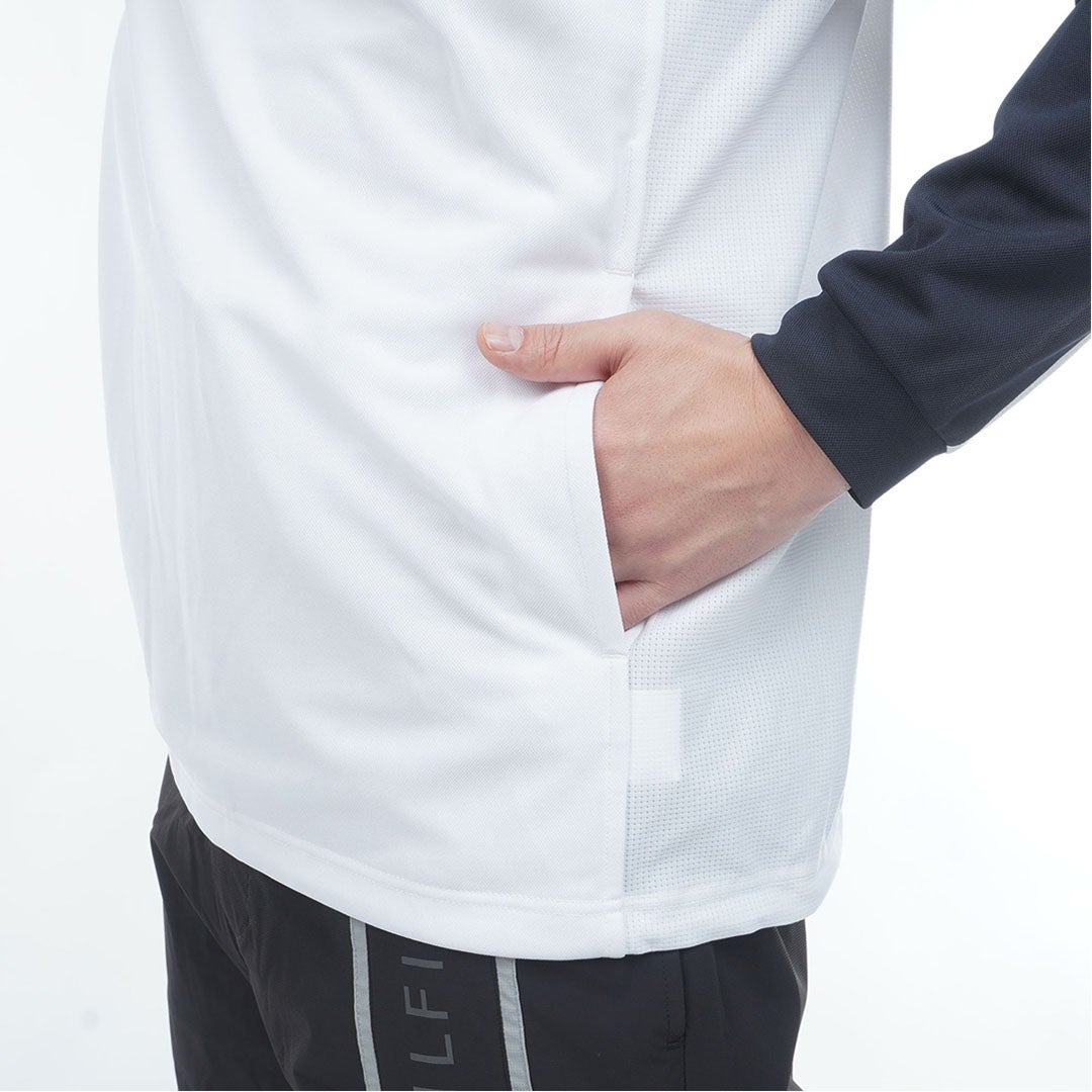 TommyHilfigerGolf トミー ヒルフィガー メンズ ゴルフウェア 長袖シャツ THMA612 ネイビー 詳細6