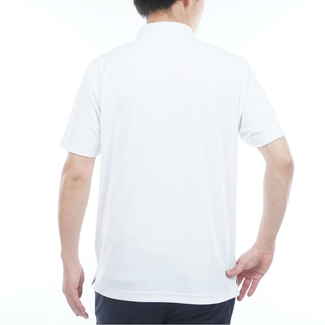 TommyHilfigerGolf トミー ヒルフィガー メンズ ゴルフウェア 半袖ポロシャツ THMA613 ホワイト 詳細2