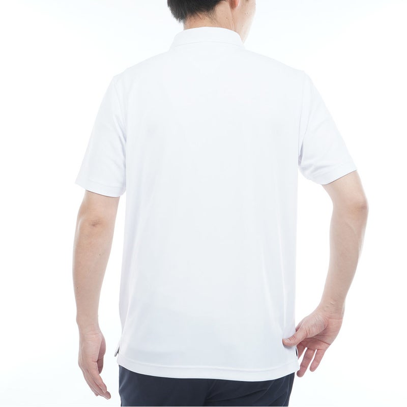 TommyHilfigerGolf トミー ヒルフィガー メンズ ゴルフウェア 半袖ポロシャツ THMA613 ホワイト 詳細2