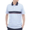 TommyHilfigerGolf トミー ヒルフィガー メンズ ゴルフウェア 半袖ポロシャツ THMA613 ブルー バーダー