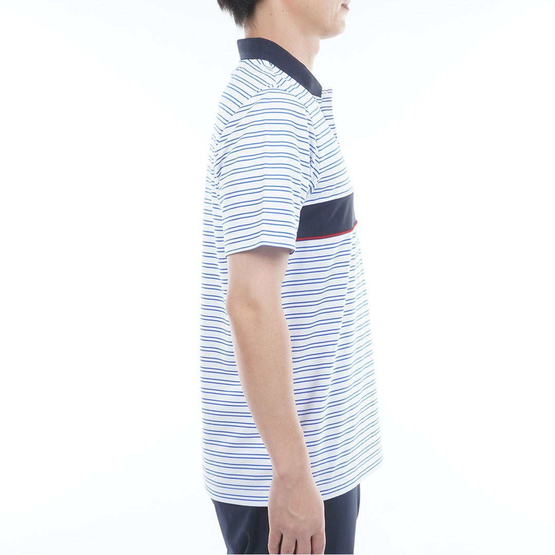 TommyHilfigerGolf トミー ヒルフィガー メンズ ゴルフウェア 半袖ポロシャツ THMA613 ブルー 詳細4