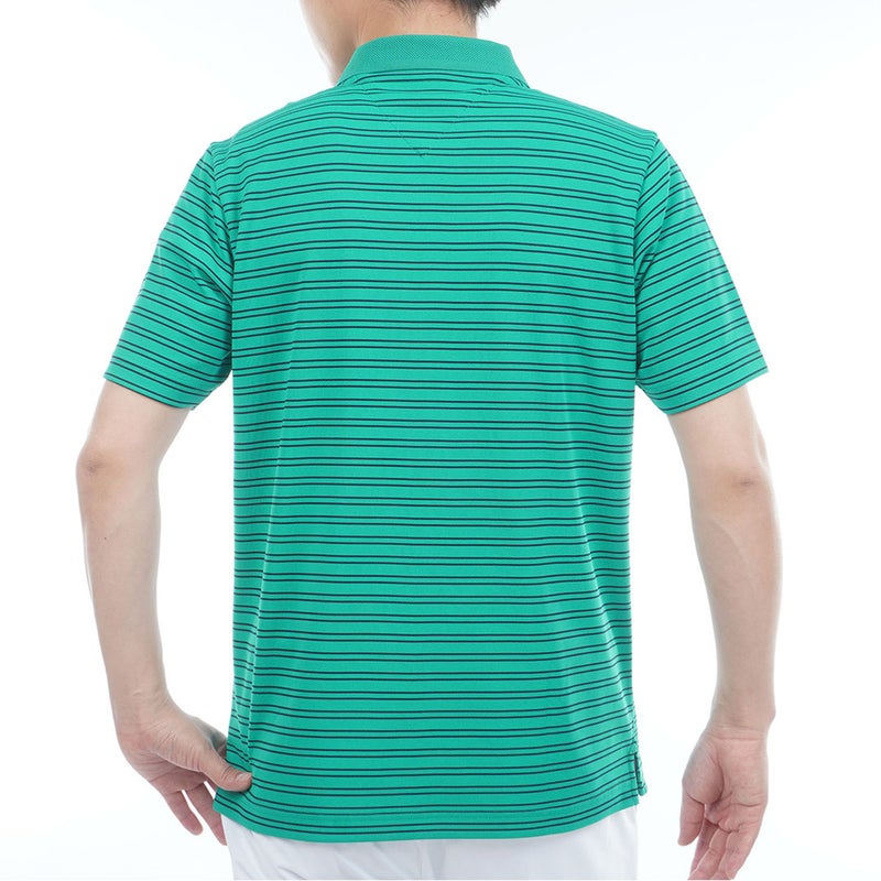 TommyHilfigerGolf トミー ヒルフィガー メンズ ゴルフウェア 半袖ポロシャツ THMA613 グリーン 詳細2