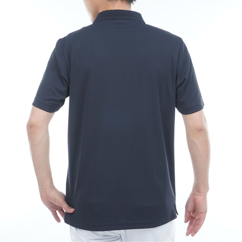 TommyHilfigerGolf トミー ヒルフィガー メンズ ゴルフウェア 半袖ポロシャツ THMA613 ネイビー 詳細2