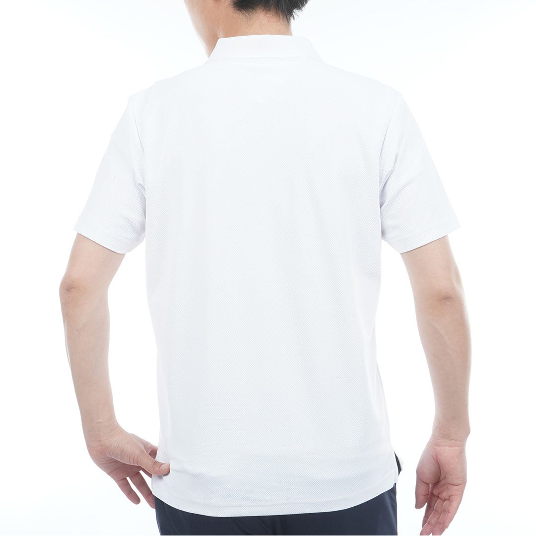 TommyHilfigerGolf トミー ヒルフィガー メンズ ゴルフウェア 半袖ポロシャツ THMA614 ホワイト 詳細2