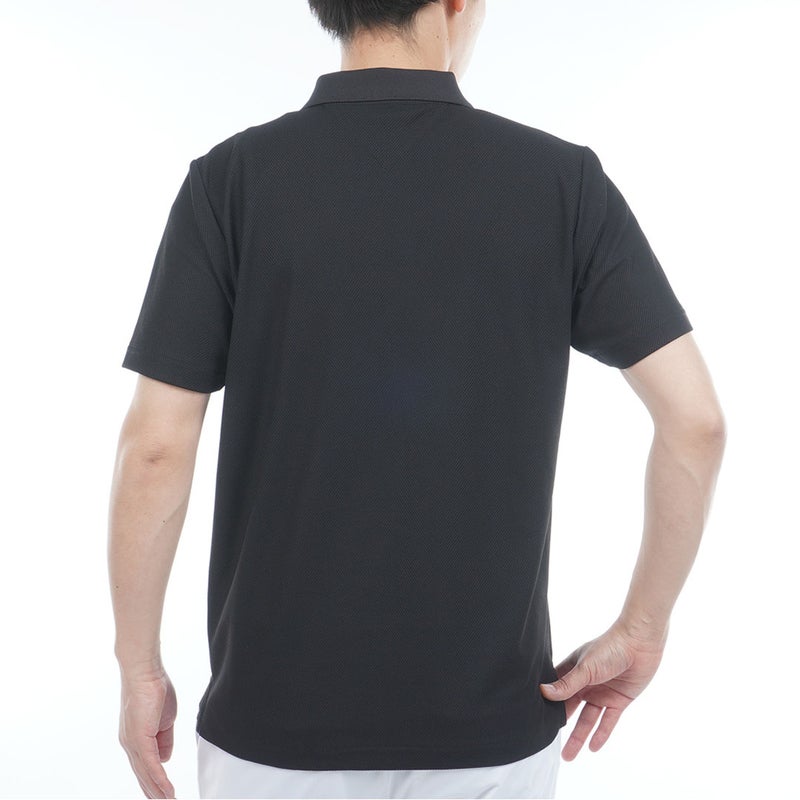 TommyHilfigerGolf トミー ヒルフィガー メンズ ゴルフウェア 半袖ポロシャツ THMA614 ブラック 詳細2