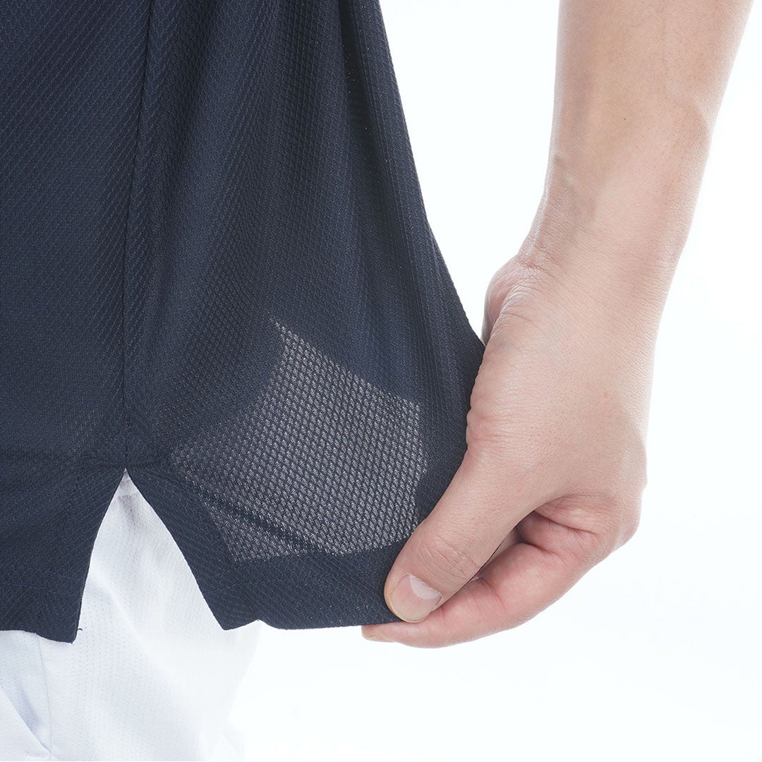 TommyHilfigerGolf トミー ヒルフィガー メンズ ゴルフウェア 半袖ポロシャツ THMA614 ネイビー 詳細5