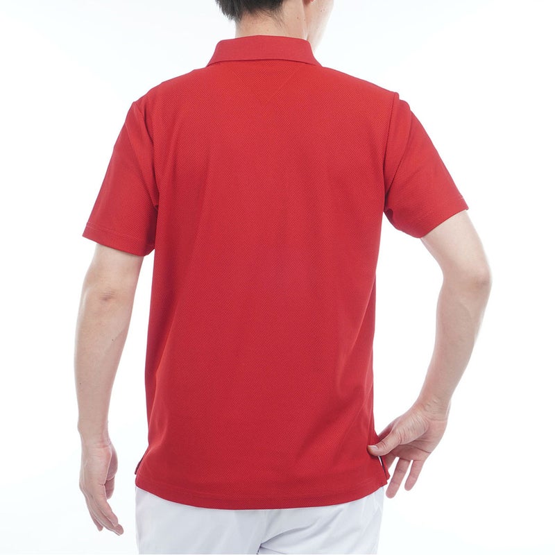 TommyHilfigerGolf トミー ヒルフィガー メンズ ゴルフウェア 半袖ポロシャツ THMA614 レッド 詳細2