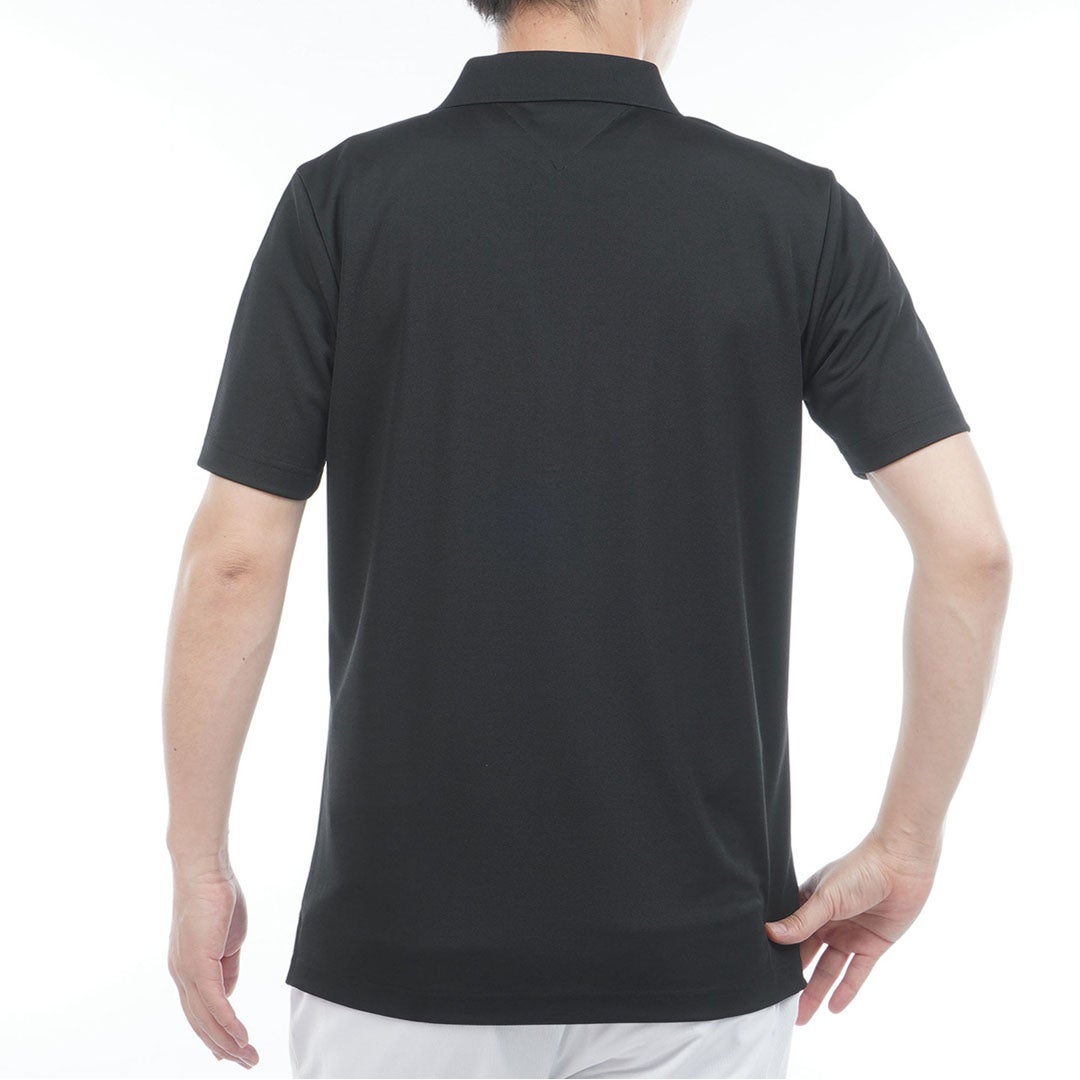 トミー ヒルフィガー ゴルフ TOMMY HILFIGER GOLF メンズ ベーシックフラッグ ポロシャツ THMA616 ブラック