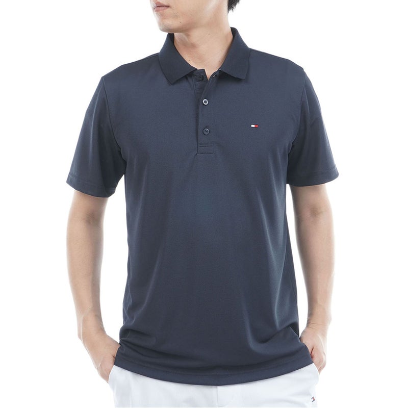 トミー ヒルフィガー ゴルフ TOMMY HILFIGER GOLF メンズ ベーシックフラッグ ポロシャツ THMA616 ネイビー