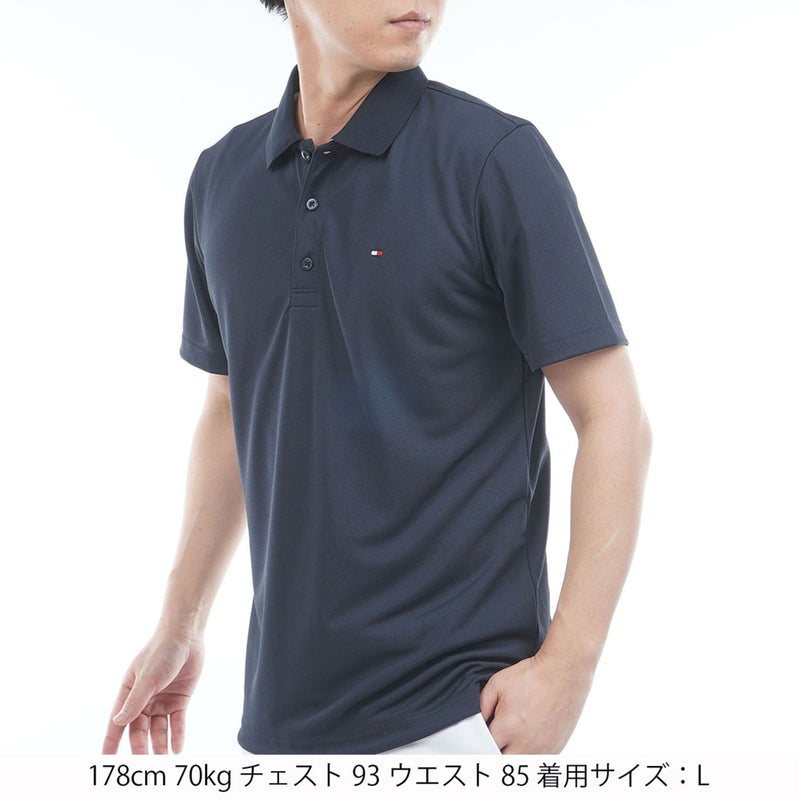 トミー ヒルフィガー ゴルフ TOMMY HILFIGER GOLF メンズ ベーシックフラッグ ポロシャツ THMA616 ネイビー