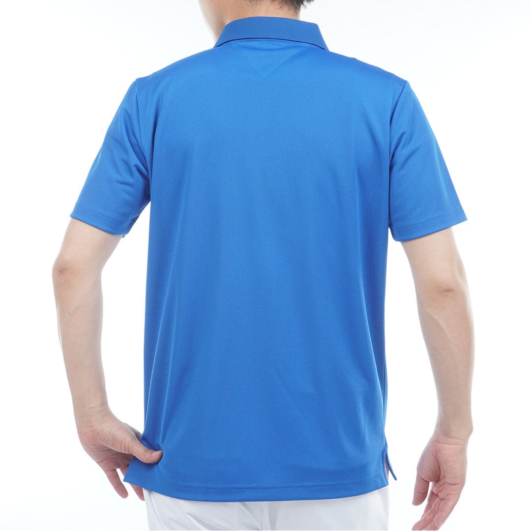 トミー ヒルフィガー ゴルフ TOMMY HILFIGER GOLF メンズ ベーシックフラッグ ポロシャツ THMA616 ブルー