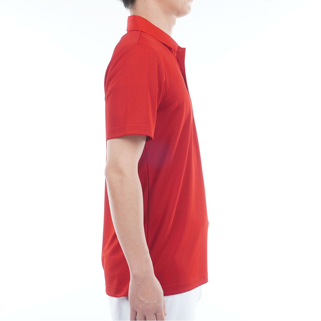 トミー ヒルフィガー ゴルフ TOMMY HILFIGER GOLF メンズ ベーシックフラッグ ポロシャツ THMA616 レッド