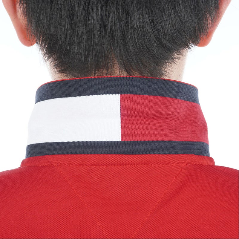 トミー ヒルフィガー ゴルフ TOMMY HILFIGER GOLF メンズ ベーシックフラッグ ポロシャツ THMA616 レッド