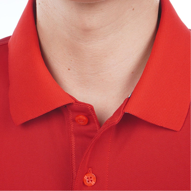 トミー ヒルフィガー ゴルフ TOMMY HILFIGER GOLF メンズ ベーシックフラッグ ポロシャツ THMA616 レッド