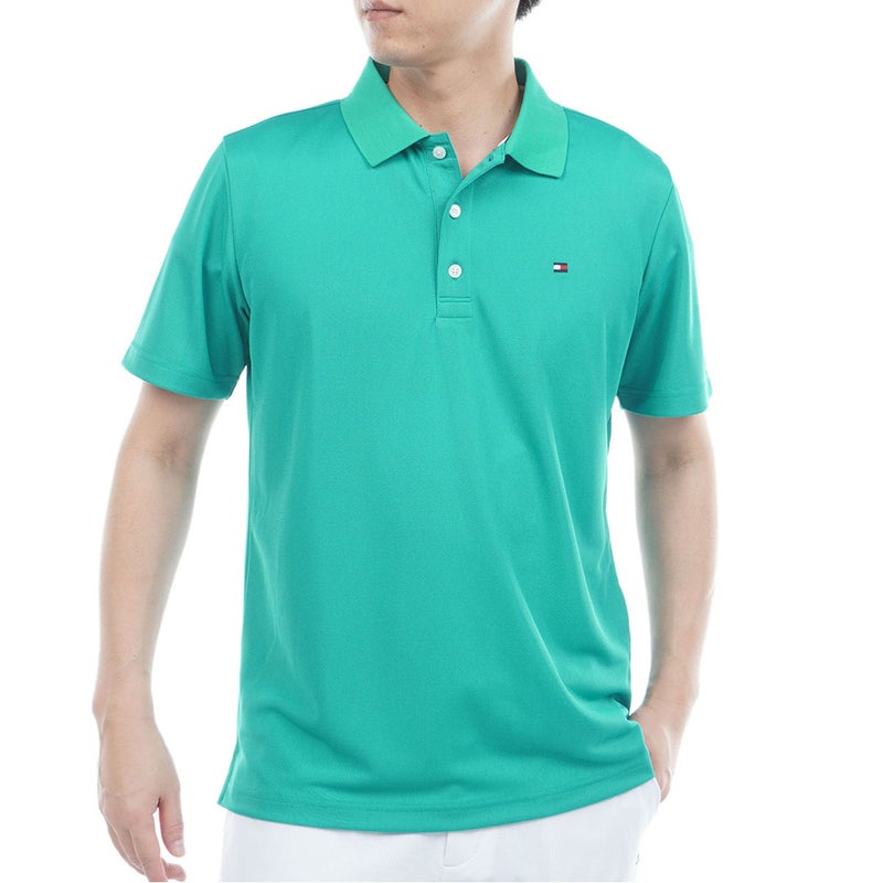 トミー ヒルフィガー ゴルフ TOMMY HILFIGER GOLF メンズ ベーシックフラッグ ポロシャツ THMA616 グリーン