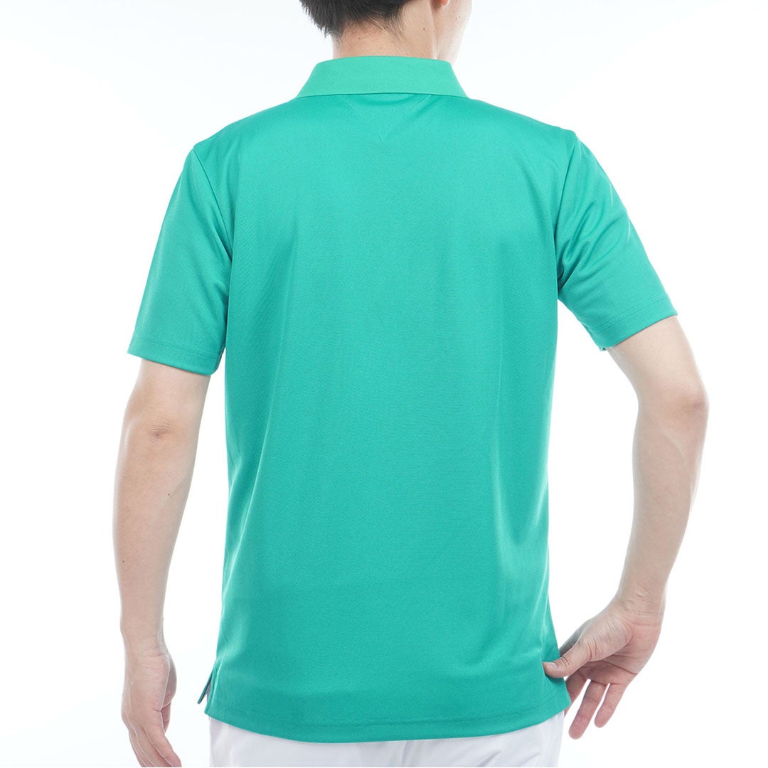 トミー ヒルフィガー ゴルフ TOMMY HILFIGER GOLF メンズ ベーシックフラッグ ポロシャツ THMA616 グリーン