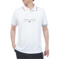 トミー ヒルフィガー ゴルフ TOMMY HILFIGER GOLF メンズ フロントロゴ 半袖ポロシャツ THMA617 ホワイト
