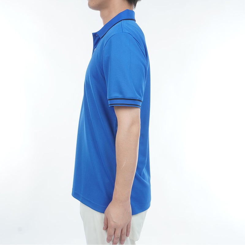 トミー ヒルフィガー ゴルフ TOMMY HILFIGER GOLF メンズ フロントロゴ 半袖ポロシャツ THMA617 ブルー