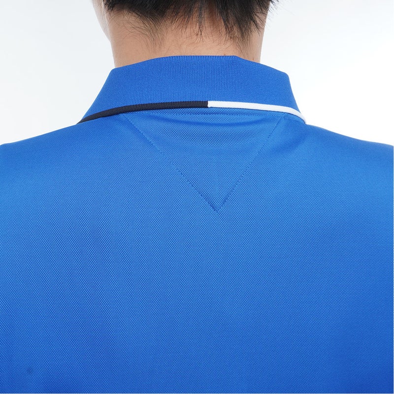 トミー ヒルフィガー ゴルフ TOMMY HILFIGER GOLF メンズ フロントロゴ 半袖ポロシャツ THMA617 ブルー