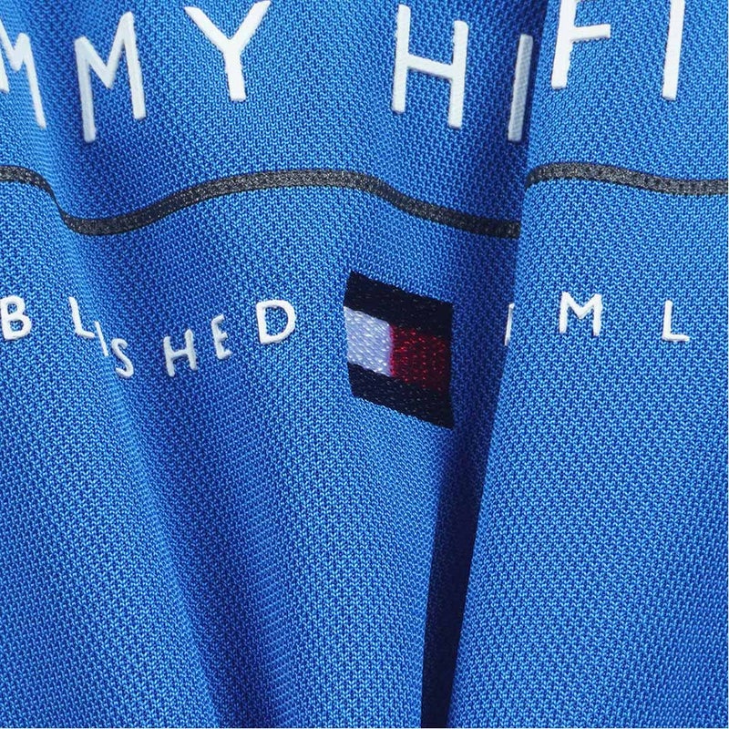 トミー ヒルフィガー ゴルフ TOMMY HILFIGER GOLF メンズ フロントロゴ 半袖ポロシャツ THMA617 ブルー