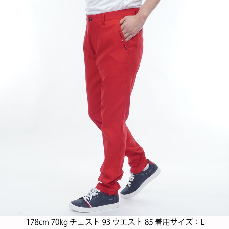 TommyHilfigerGolf トミー ヒルフィガー メンズ ゴルフウェア パンツ THMA619 レッド 詳細1